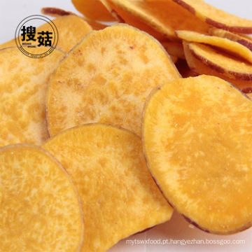 Batatas fritas doces fritas friáveis ​​saborosos da baixa temperatura
